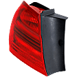 Driver Side, Outer Tail Light, With bulb(s), Halogen, Red Lens, Base Model