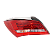 Driver Side Tail Light, With bulb(s), Halogen, Clear and Red Lens