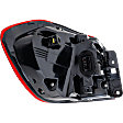 Passenger Side, Outer LED Tail Light, With bulb(s), OE Replacement