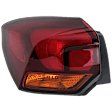 Driver Side, Outer Tail Light, with Bulb, Halogen, Mounts On Body, CAPA CERTIFIED