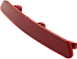 Rear, Passenger Side Bumper Reflector