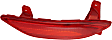 Rear, Passenger Side Bumper Reflector, CAPA Certified