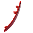 Rear, Passenger Side Bumper Reflector