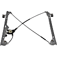 740-644 Front, Driver Side OE Solutions Series Power Window Regulator, Without Motor