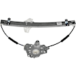 1996 Hyundai Elantra - Front, Driver Side Power Window Regulator, Without Motor, OE Solutions Series