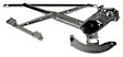 740-753 Front, Driver Side OE Solutions Series Power Window Regulator, Without Motor