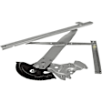 740-758 Sedan Front, Driver Side OE Solutions Series Power Window Regulator, Without Motor