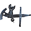 740-886 Front, Driver Side OE Solutions Series Power Window Regulator, Without Motor