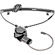 741-301 Coupe Front, Passenger Side OE Solutions Series Power Window Regulator, With Motor