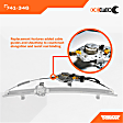741-348 Front, Driver Side OE Solutions Series Power Window Regulator, With Motor