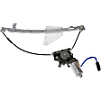 2002 Jeep Grand Cherokee - Rear, Passenger Side Power Window Regulator, With Motor, OE Solutions Series