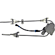 741-5102 Front, Driver Side HD Solutions Series Power Window Regulator, With Motor