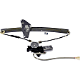 741-708 Sedan Front, Driver Side OE Solutions Series Power Window Regulator, With Motor