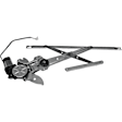 741-732 Sedan Front, Passenger Side OE Solutions Series Power Window Regulator, With Motor