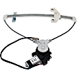 741-744 Sedan Rear, Driver Side OE Solutions Series Power Window Regulator, With Motor