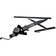 741-757 Sedan Front, Passenger Side OE Solutions Series Power Window Regulator, With Motor