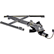 741-757 Sedan Front, Passenger Side OE Solutions Series Power Window Regulator, With Motor