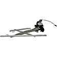 741-757 Sedan Front, Passenger Side OE Solutions Series Power Window Regulator, With Motor