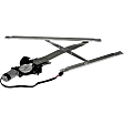 741-760 Coupe Front, Driver Side OE Solutions Series Power Window Regulator, With Motor