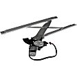 741-760 Coupe Front, Driver Side OE Solutions Series Power Window Regulator, With Motor