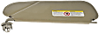 74486 Sun Visor, Beige, Vinyl, Direct Fit, Sold Individually, Help Series