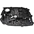 748-577 Front, Driver Side Window Regulator, Power, with Motor, For Models with One Touch Down, 2-Pin Connector