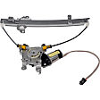 748-914 Rear, Driver Side OE Solutions Series Power Window Regulator, With Motor