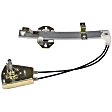 749-037 Sedan Rear, Driver Side OE Solutions Series Manual Window Regulator, Without Motor