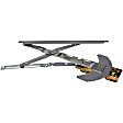 749-800 Front, Driver Side OE Solutions Series Manual Window Regulator, Without Motor