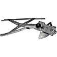 749-810 Front, Driver Side OE Solutions Series Manual Window Regulator, Hand-Crank Type