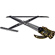 749-821 Front, Passenger Side OE Solutions Series Manual Window Regulator, Without Motor