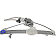 751-752 Rear, Passenger Side OE Solutions Series Power Window Regulator, With Motor