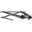752-630 Front, Driver Side OE Solutions Series Manual Window Regulator, Hand-Crank Type