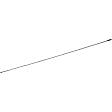 76005 Help Series Antenna Mast - Silver, Stainless Steel, Direct Fit, Sold Individually