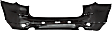 2021 BMW X3 - Rear Primed Bumper Cover, For Models Without M Sport Package, Without Park Assist System, With Trailer Hitch