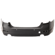 Rear Primed Bumper Cover, Base Model, CAPA CERTIFIED