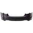 Rear Primed Bumper Cover, For Models with Luxury Package and without M Package and Park Distance Control Sensor
