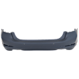 Rear Primed Bumper Cover, Base Model, CAPA CERTIFIED