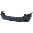 Rear Primed Bumper Cover, For Models with Park Distance Control Sensor and Park Assist System and without M Package and Luxury Package, CAPA Certified