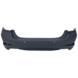 Rear Primed Bumper Cover, For Models with Park Distance Control Sensor and Park Assist System and without M Package and Luxury Package, CAPA Certified