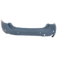 2018 BMW 430i - Rear Primed Bumper Cover,  For Models With M Sport Package, With Parking Aid Sensor and Park Distance Control Sensor, Convertible