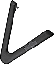 760-5109 Front, Driver or Passenger Side Black Interior Door Handle, Without Door Lock Hole, HD Solutions Series
