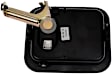 760-5214 Front, Passenger Side Black Exterior Door Handle, Without Key Hole, HD Solutions Series
