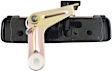 760-5215 Front, Driver Side Black Exterior Door Handle, Without Key Hole, HD Solutions Series