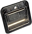 760-5405 Front, Passenger Side Chrome Exterior Door Handle, Without Key Hole, HD Solutions Series