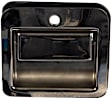 760-5405 Front, Passenger Side Chrome Exterior Door Handle, Without Key Hole, HD Solutions Series
