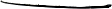Rear, Driver or Passenger Side Bumper Trim, Black