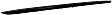 Rear Bumper Trim, Black, Base Model