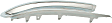 2014-2016 BMW 528i xDrive - Rear, Driver Side, Outer Bumper Trim, Chrome, Base Model