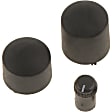 2000 Chevrolet K3500 - Dash Knob Kit - Black, Plastic, Direct Fit, 3-Piece Kit